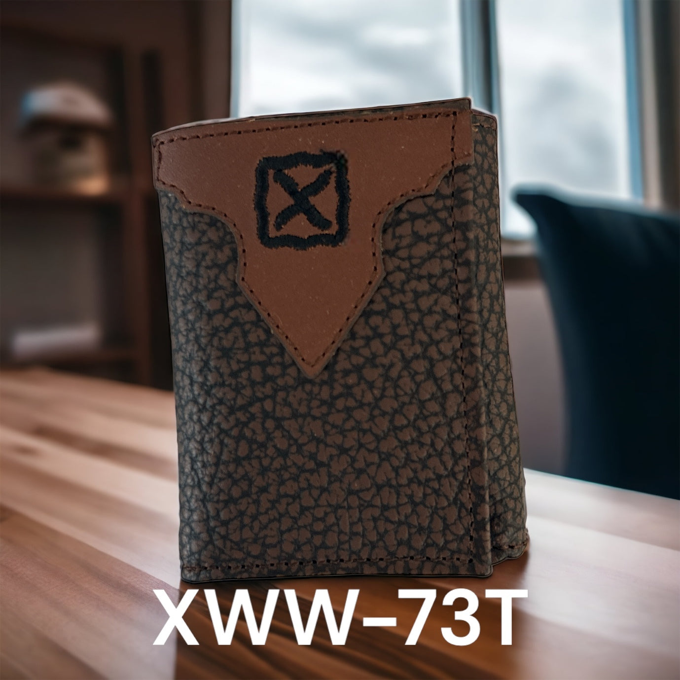 Twisted X Trifold Giant Salamander Embossed Leather