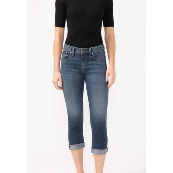 Silver Women's Suki Midrise Capri-Indigo