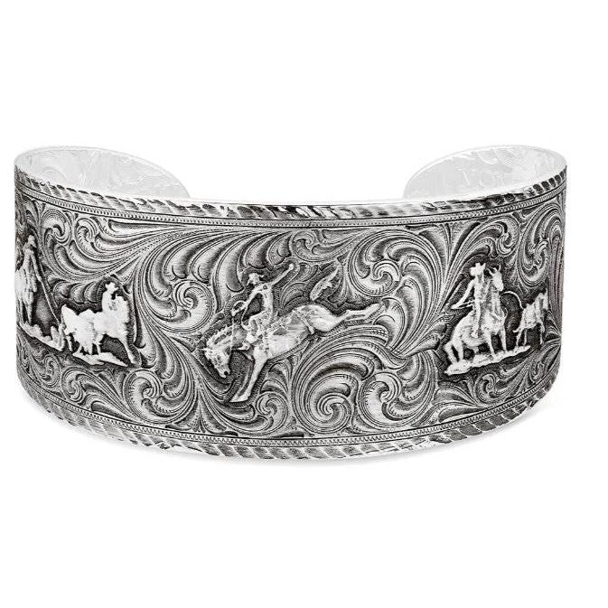 Montana Silversmith  Multi Figure Silver Cuff
