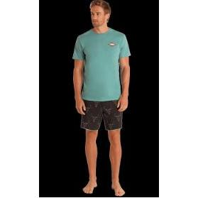 Rock & Roll Men's Longhorn Swim Board Shorts- Dark Brown