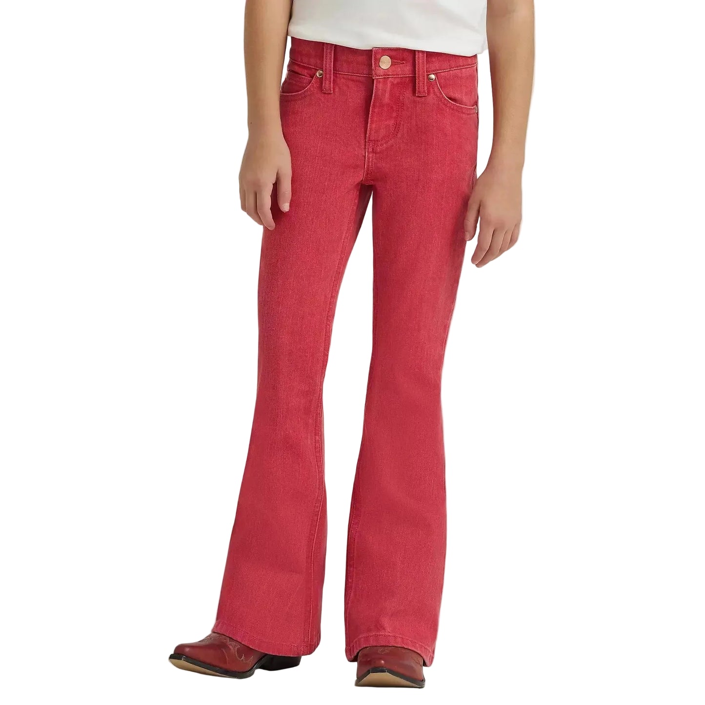 Wrangler Girl's Lainey Wilson Flare Jean - Red