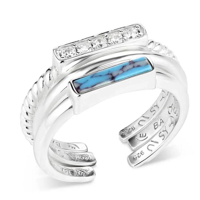 Montana Silversmiths Triple Threat Stacked Ring