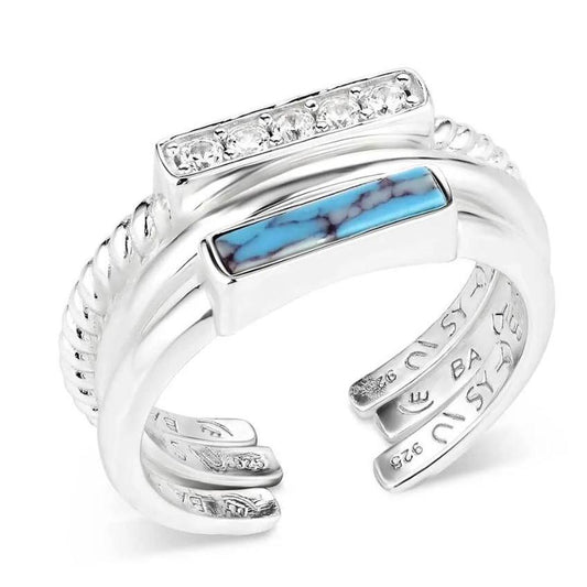 Montana Silversmiths Triple Threat Stacked Ring