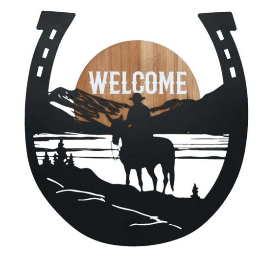 Tough 1 Cowboy Horseshoe Wall Art