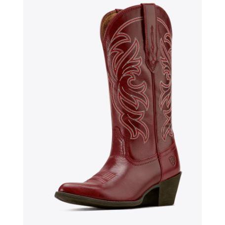 Ariat Women's Heritage J Toe Western Boot- Sangria
