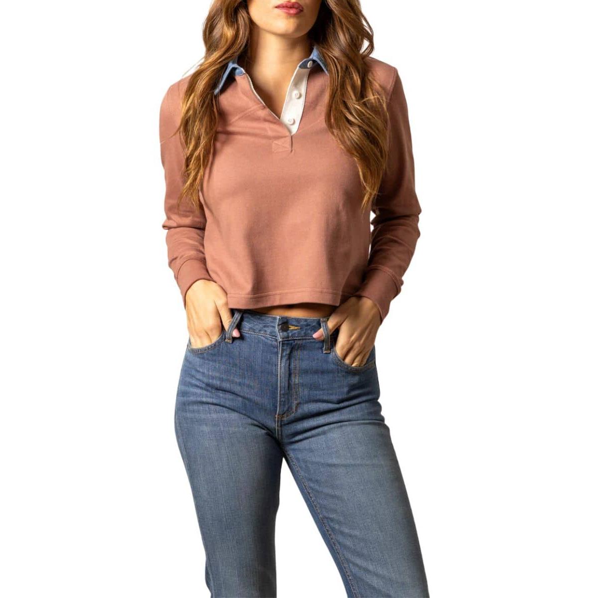 Kimes Women's Long Sleeve Jamila Rugby Shirt- Multiple Colours