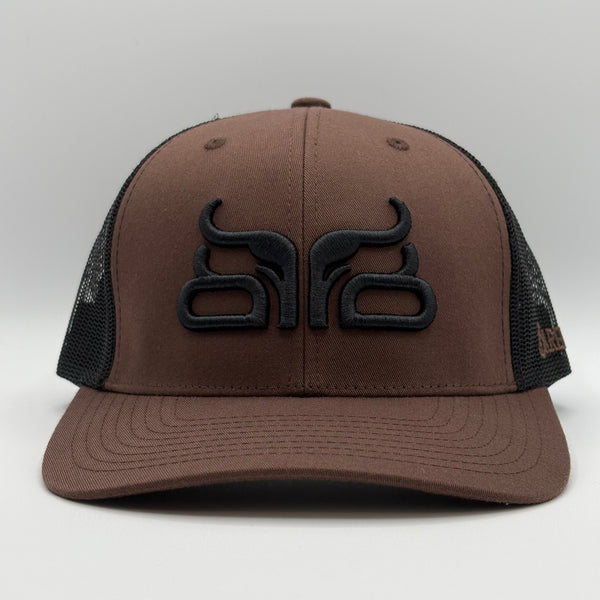 Baredown Brand Youth Curved Brangus- Brown/Black