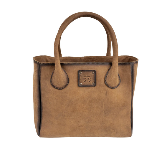 STS Ranchwear Baroness Basic Bliss Leather Satchel- Tan