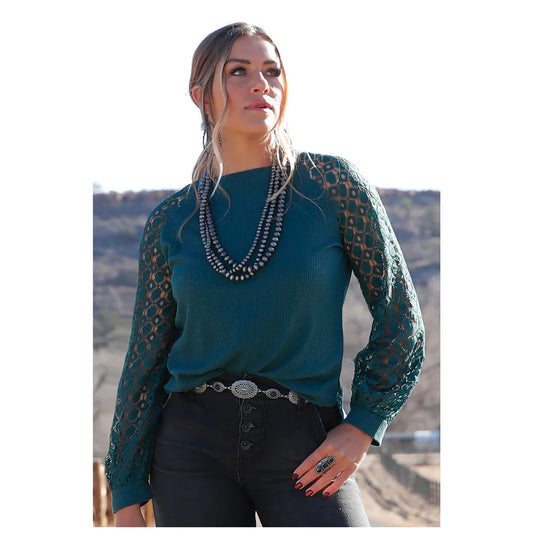 Cinch Women's Long Sleeve Shirt- Forest