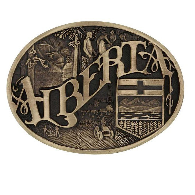 Montana Silversmiths Alberta Province Heritage Attitude Buckle