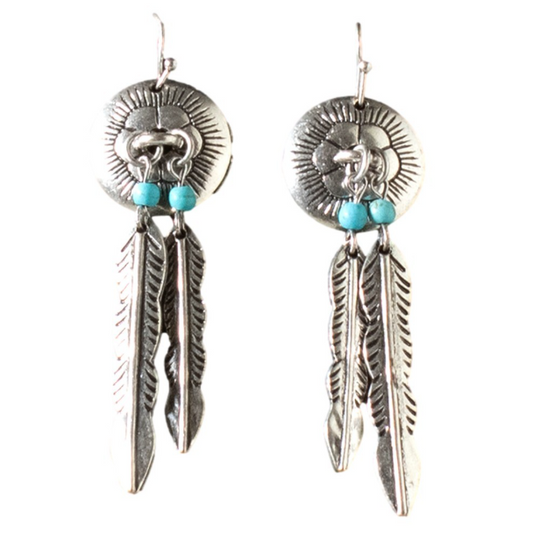 Silver Strike Dream Catcher Earrings- Silver - Irvine Tack & Western Wear