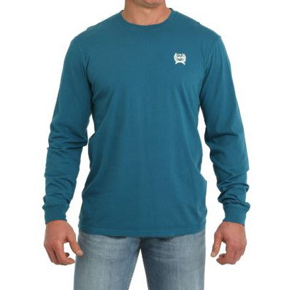 Cinch Men's Long Sleeve Tee Shirt - Teal