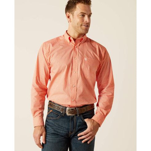 Ariat Men's Rory Classic Fit Shirt - Orange