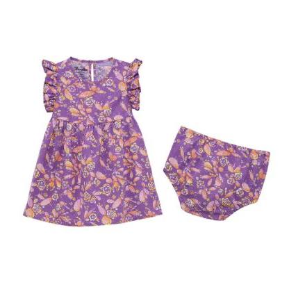 Wrangler Baby Girl 2 Piece Dress -Purple Multi