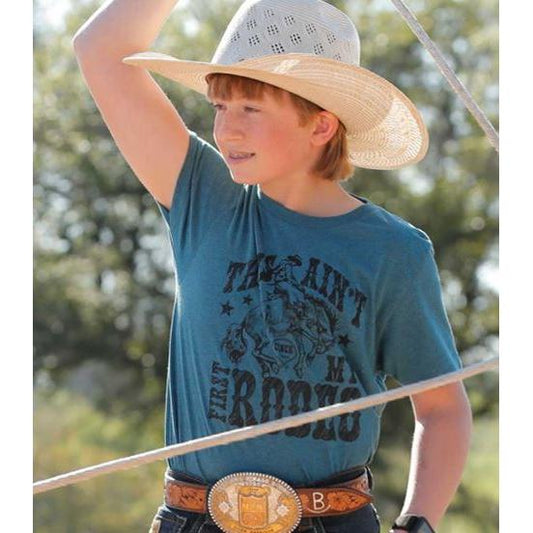 Cinch Boys Short Sleeve Tee Shirt- Blue