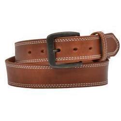 Nocona Men's Harness Double Stitched Belt- Tan