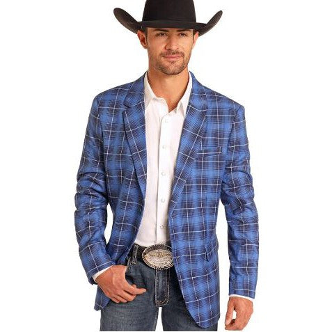 Rock & Roll Men's RRD Western Blazer- Royal Blue