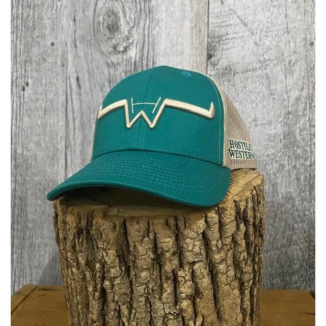 Hostile Western Junior Cap- Green/Beige