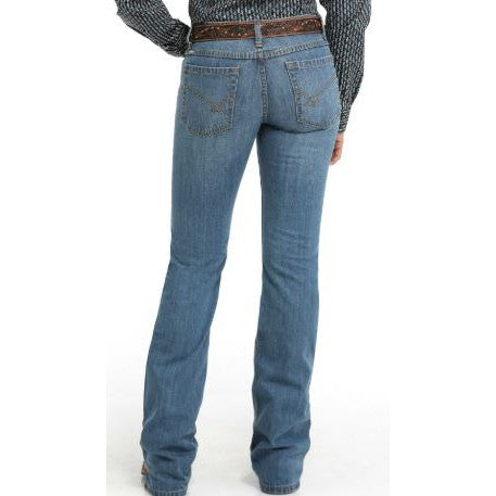 Cinch Women's Kylie II Midrise  Slim Fit Jeans- Medium Stone