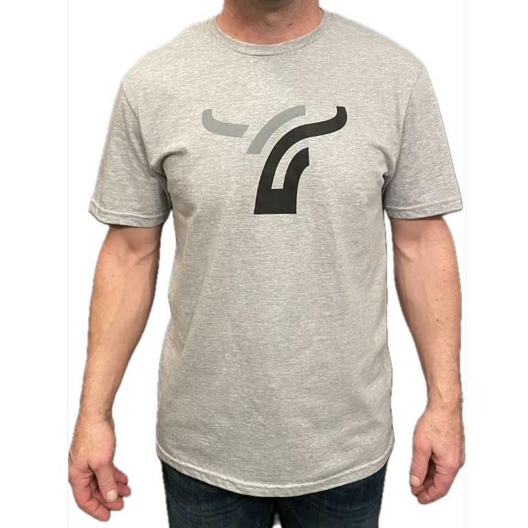 B8 Ranch Apparel Men's Short Sleeve Tee Shirt- Sport Grey - Irvine Tack & Western Wear