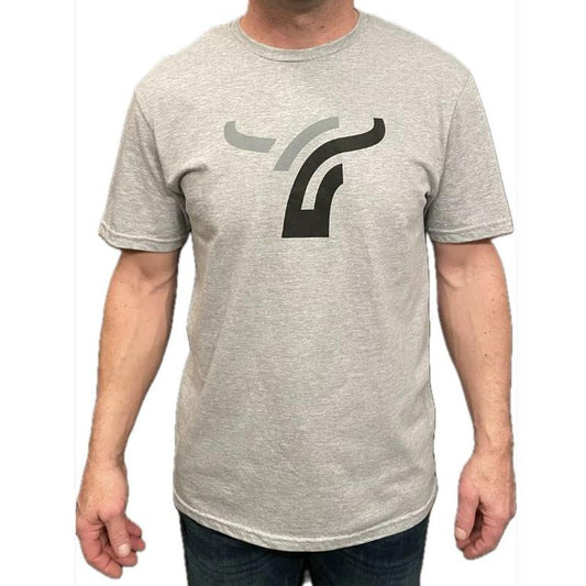 B8 Ranch Apparel Men's Short Sleeve Tee Shirt- Sport Grey - Irvine Tack & Western Wear