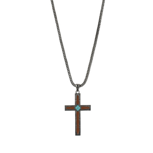 Justin Men's Reversible Cross Necklace