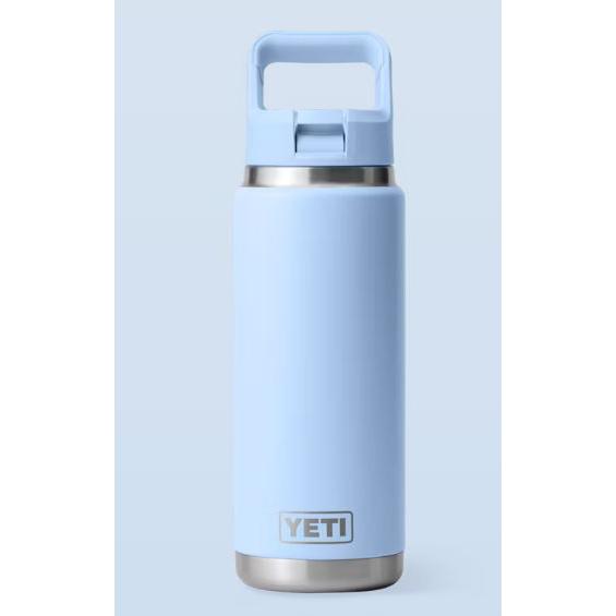 Yeti Rambler 769ml Water Bottle w/Color Match Straw Cap - Big Sky Blue