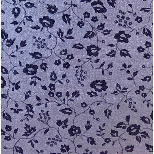 Wyoming Traders Frontier #4 Calico Silk Scarf- Gunmetal