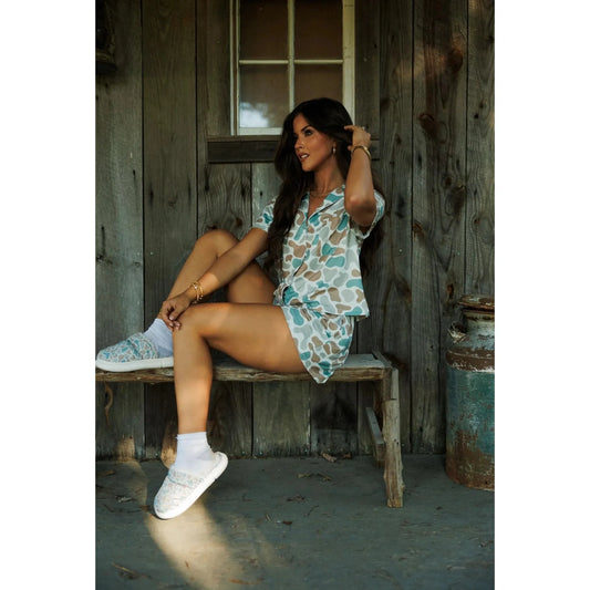 The Front Porch Western Pajama Set - Camo
