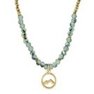 KC Gifts Mountain Necklace - Green &amp; Gold WNA376