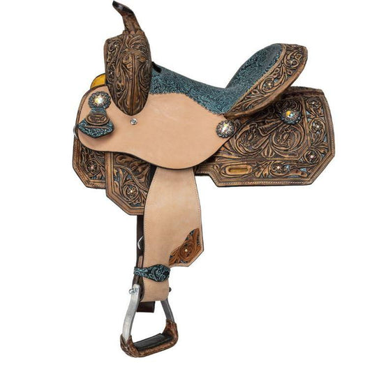 Silver Royal Youth 12" Skylar Barrel Saddle