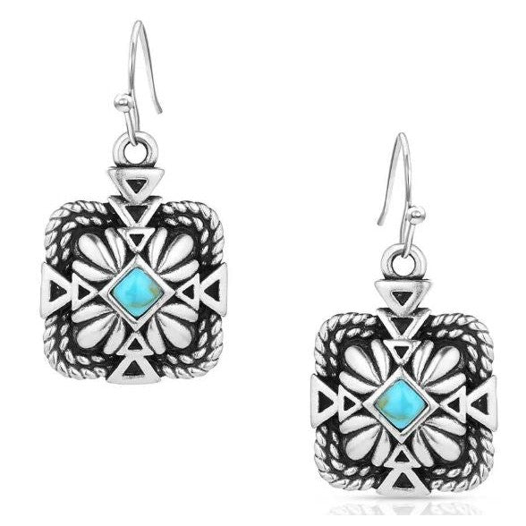 Montana Silversmiths Women's Desert Sage Turquoise Earrings