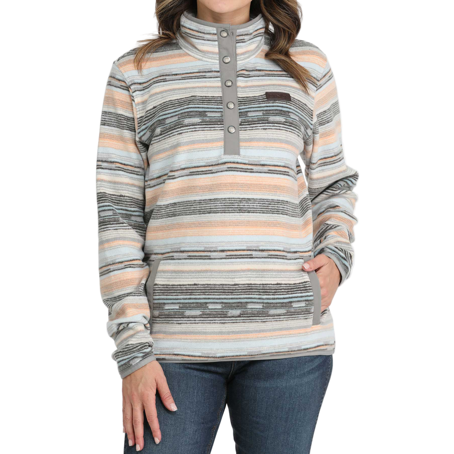 Cinch Women's Polar Fleece Sweater- Multi