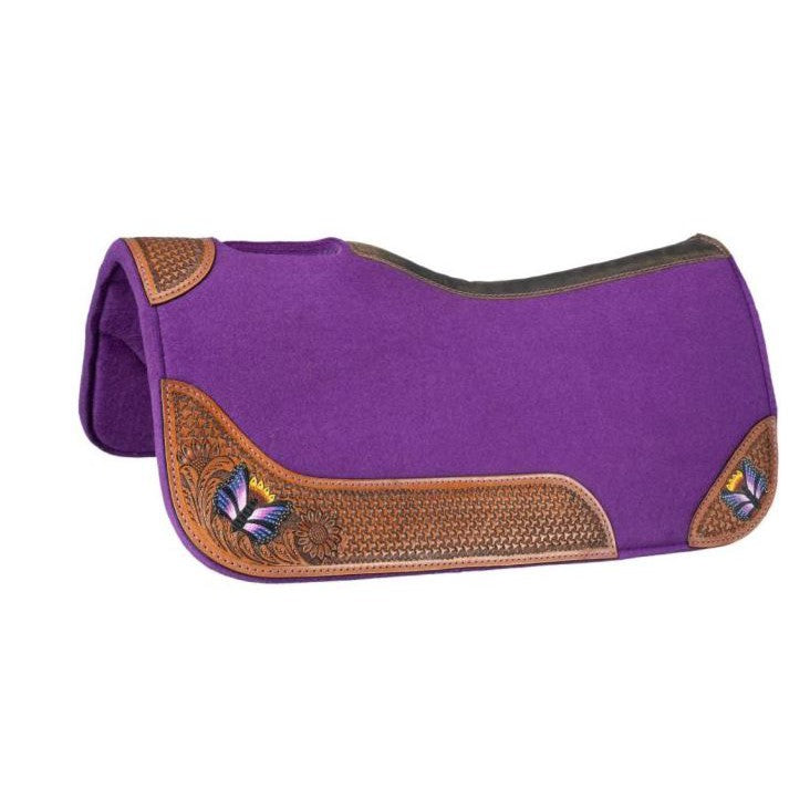 Tough 1 Butterfly Saddle Pad 28 x 28 - Purple