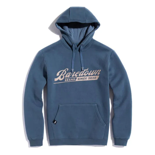 Baredown Brand Unisex Long Sleeve Heavyweight Hauler Hoodie- Blue