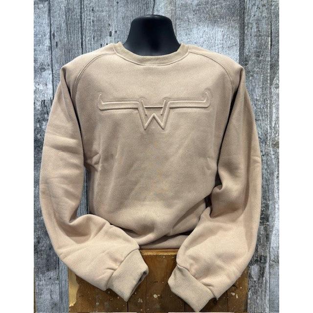 Hostile Western Unisex Long  Sleeve Embossed Logo Sweatshirt- Multiple Colours