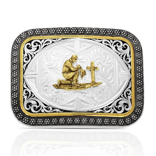 Montana Silversmiths Desert Sky Praying Cowboy Buckle