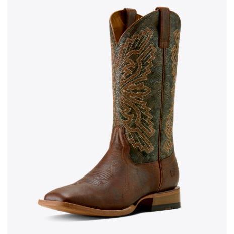 Ariat Men's Sting Wide Square Toe Cowboy Boot- Warm Cognac