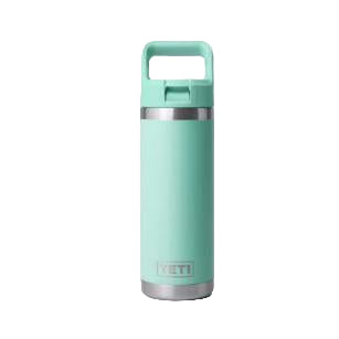 Yeti Rambler 532 ML Water Bottle with Matching Straw Cap - Seafoam