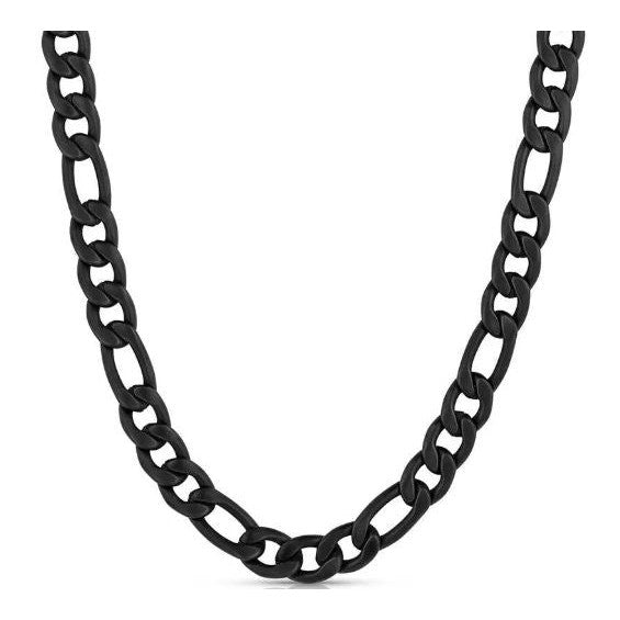 Montana Silversmiths Men's Midnight Onyx Figaro Chain Necklace