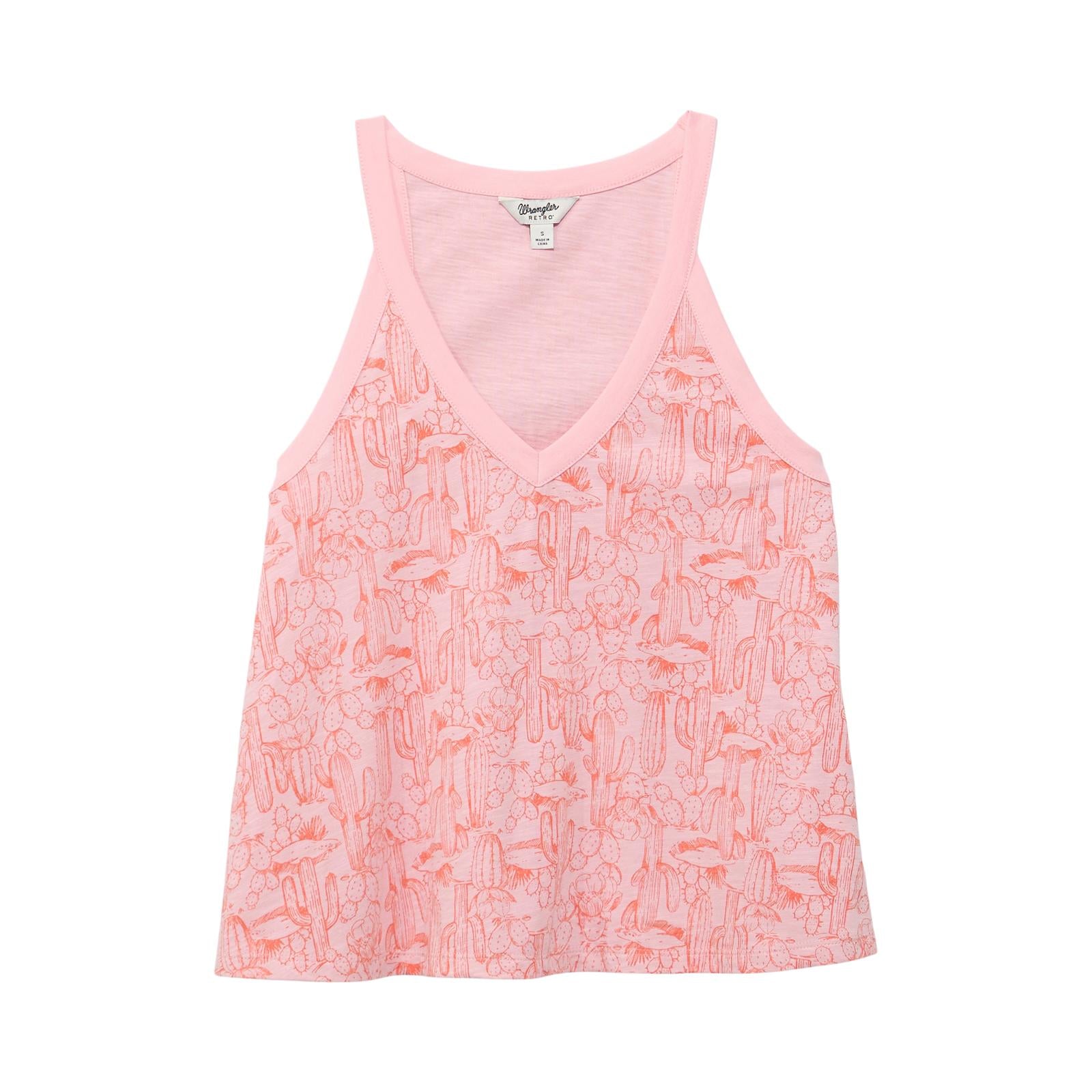Wrangler Women's Retro Americana Tank Top-Pink - Irvine Tack & Western Wear
