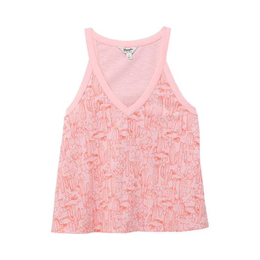 Wrangler Women's Retro Americana Tank Top-Pink - Irvine Tack & Western Wear