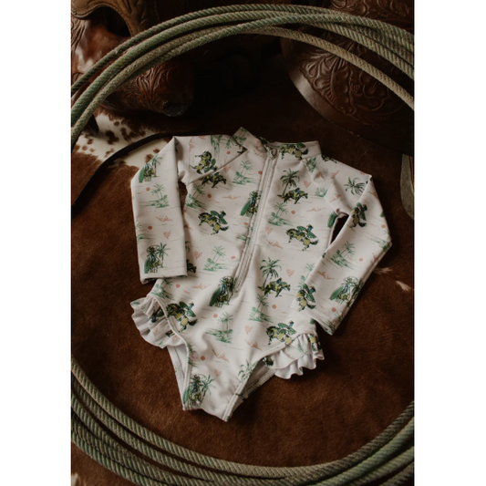 Boots & Bows Costal Cowgirl Toddler Swimsuit