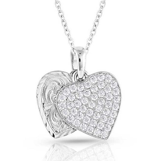 Montana Silversmith Country Charm Crystal Love Necklace