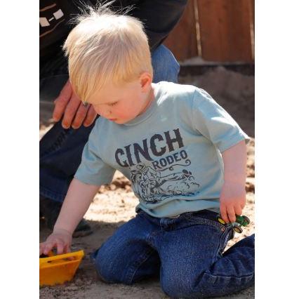 Cinch Boy's Short Sleeve Tee Shirt-Green