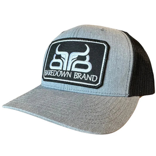 Baredown Brand Curved Ball Cap Black- High Noon