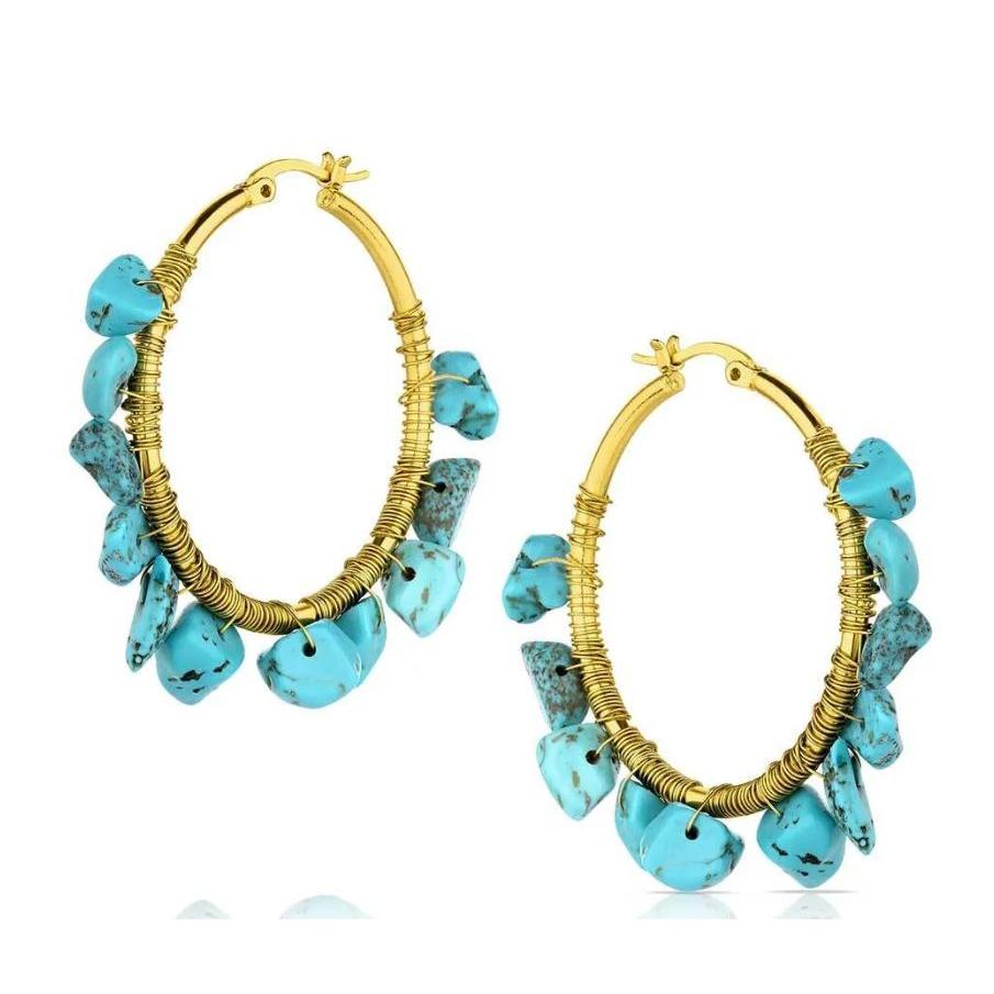 Montana Silversmiths Western Wave Hoop Earrings