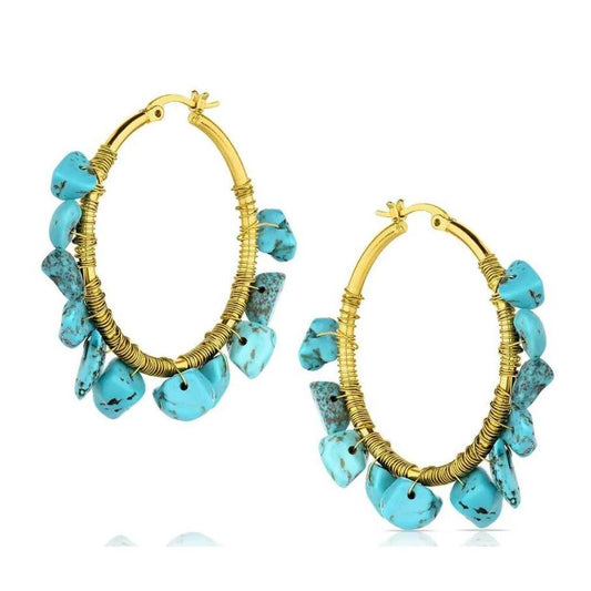 Montana Silversmiths Western Wave Hoop Earrings