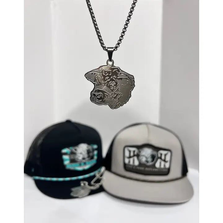 Ridge & Holler  Stainless Steel Cow Necklace and Pendant
