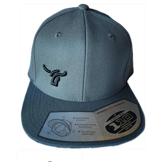 B8 Ranch Apparel 110 Flat Brim Flexfit with Small  Logo - Grey
